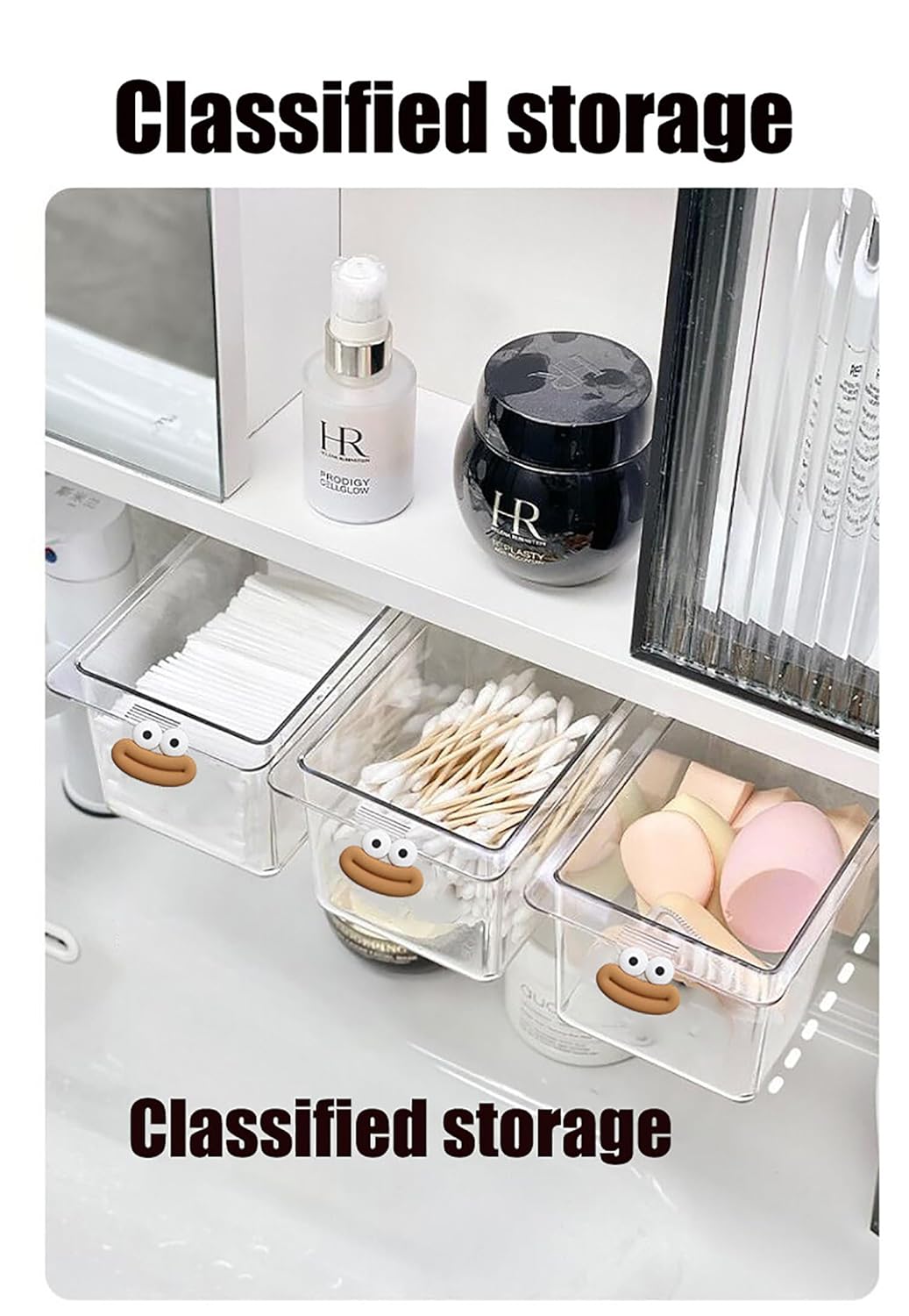 BRENVO MiniNest | Cute Mini Drawer Organizer for Bathroom, Vanity & Desk