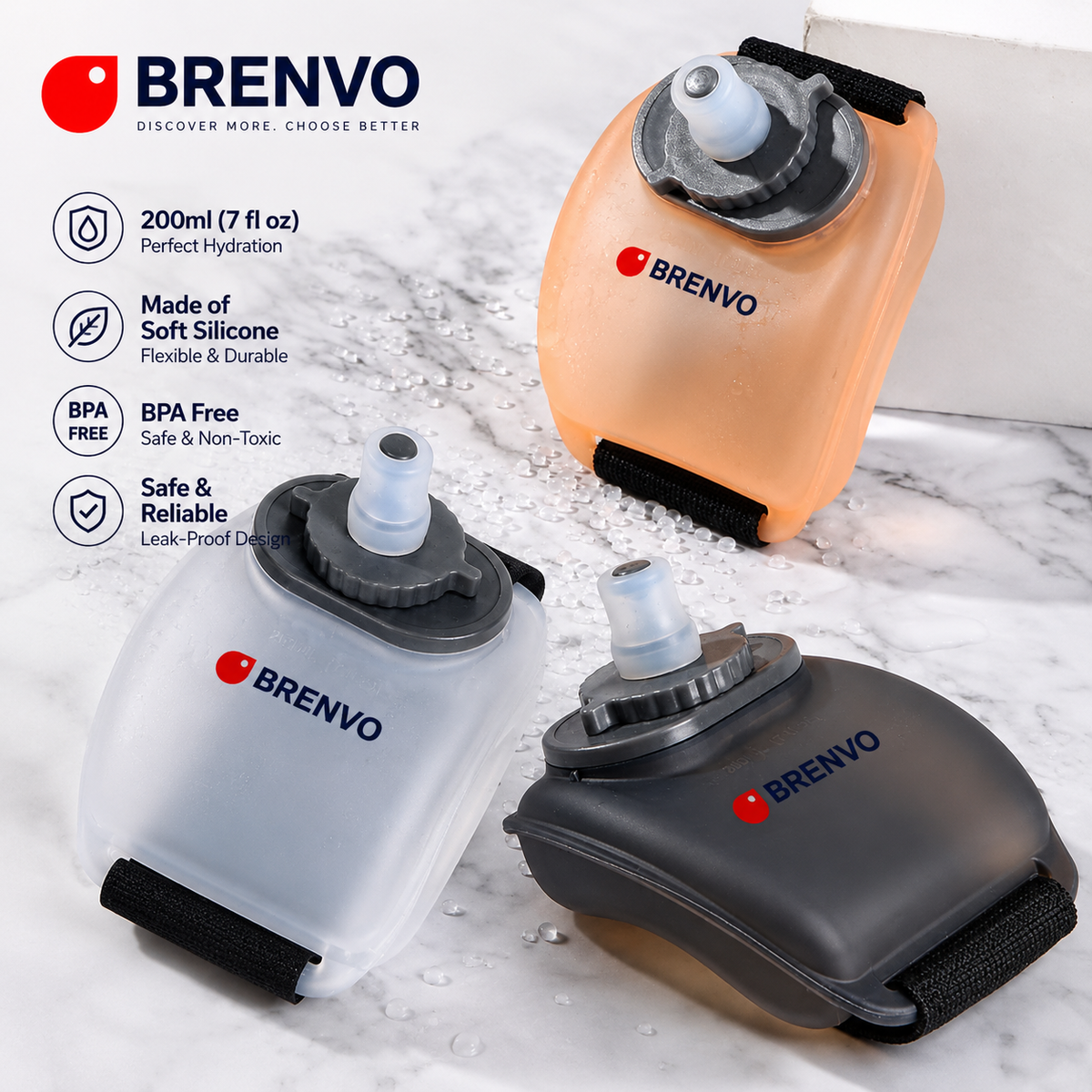 BRENVO™ HydroBand™ | Active Wrist Flask
