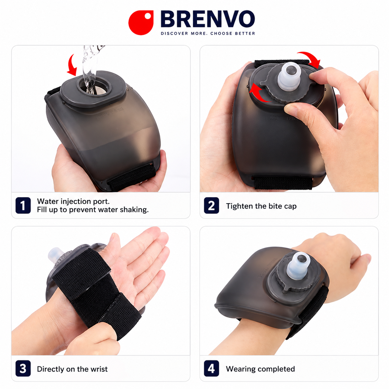 BRENVO™ HydroBand™ | Active Wrist Flask