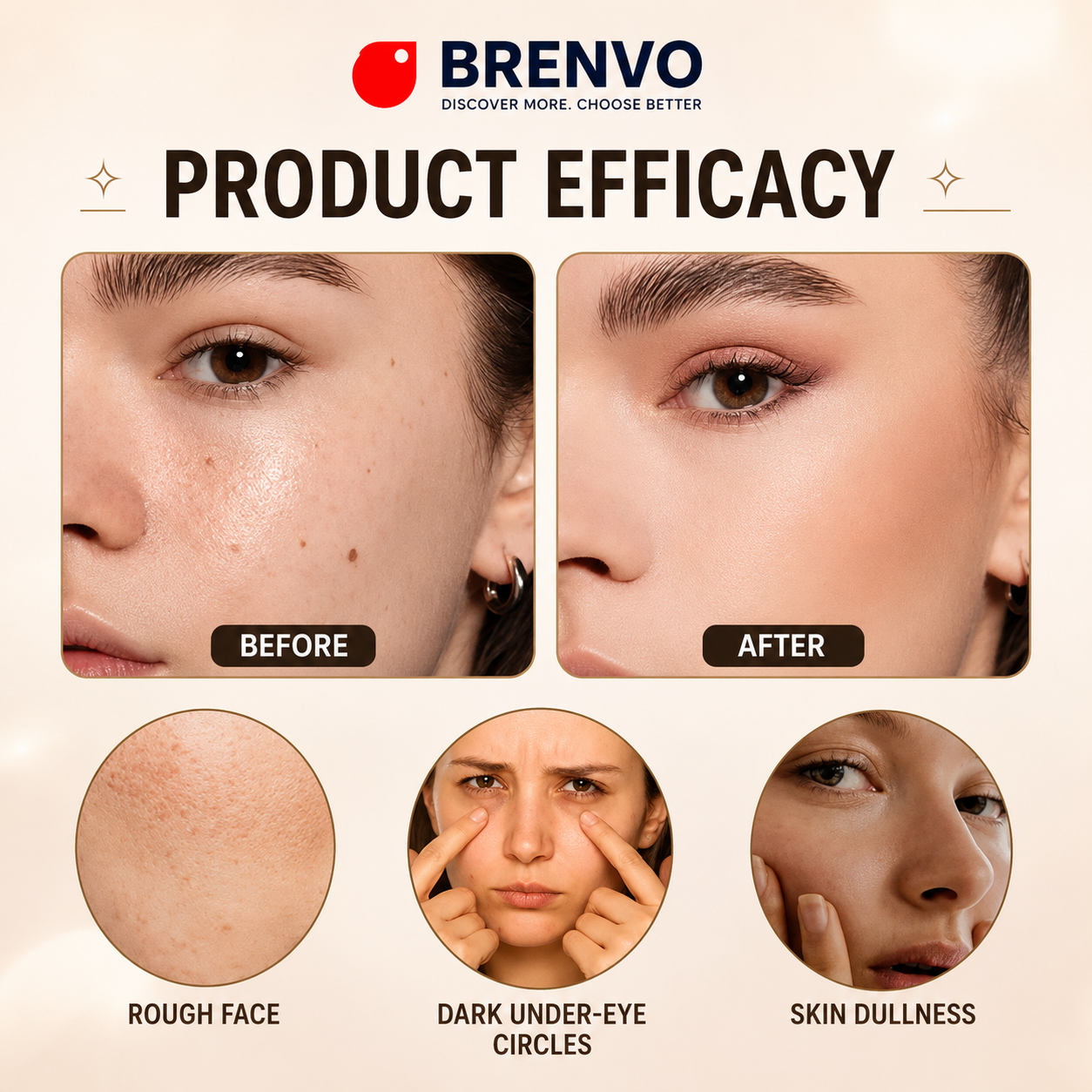 BRENVO Korean GlowStick™ 2-in-1 Glass Skin Foundation