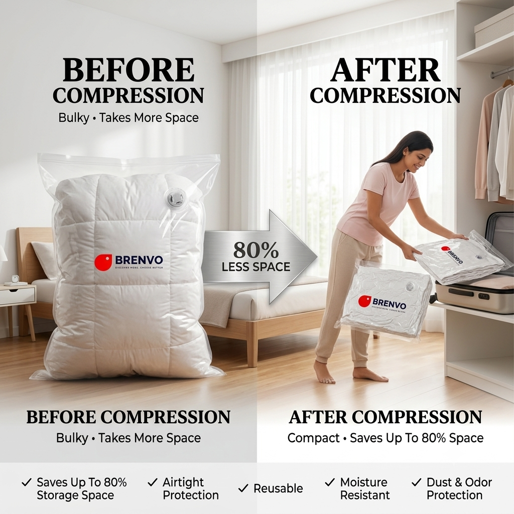BRENVO SpaceVault™ Compression Kit | Premium 5-Piece Storage Set